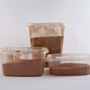 pulverlak rød brun RAL 8024 alle bøtter