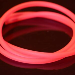 Silicone tube 20 mm fluo pink scaled