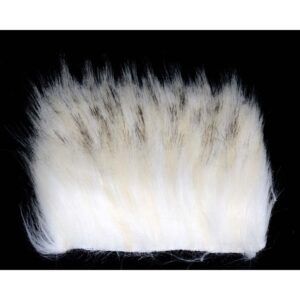 super select craft fur black tipped creamy white
