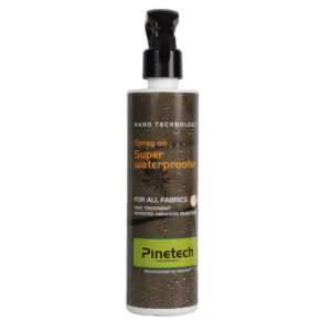 Pinetech spray on super waterproofer heat treament